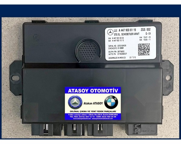 MERCEDES W448 VİTO SÜRGÜLÜ KAPI BEYNİ 4479006119 4479001307 4479001306 4479002504 4479007404 A4479006119 A4479001307 A4479001306 A4479002504 A4479007404 MERCEDES W447 VİTO SÜRGÜLÜ KAPI BEYNİ